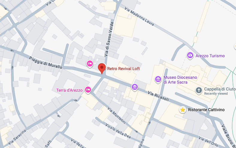 Retro Revival Loft location in Historic Center, Arezzo, Italy